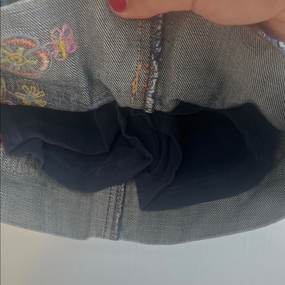 Place Denim with Pink Button Accent - Picture 6 of 8